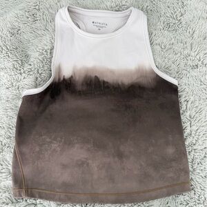 Athleta Gradient Tank Top - White and Brown